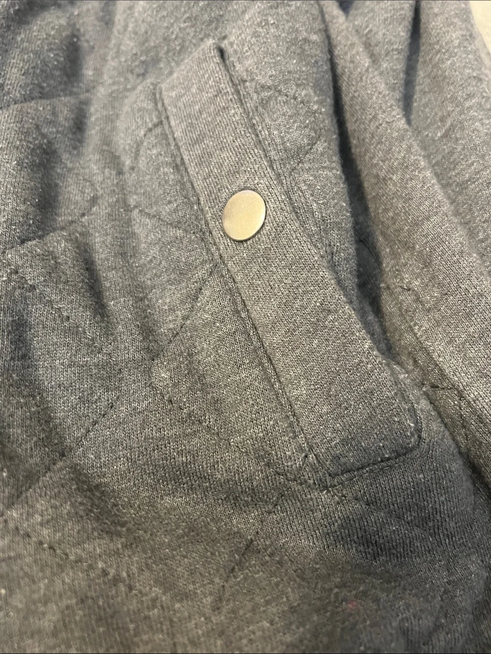 Banana Republic Quilted Bomber Jacket in Charcoal